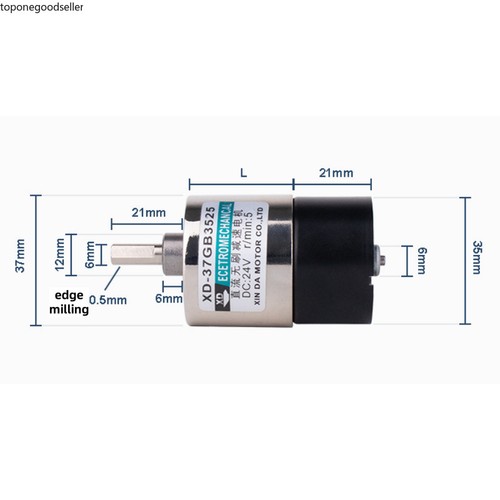 Mini motoriduttore 12v 24v - dc, 12v/24v